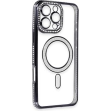 Aydogan's Apple Iphone 16 Pro Max Kılıf Joke Simli Magneticsafe Kılıf - Gri