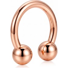 Top 3mm x 8mm x 1.2mm Rose Halka Piercing