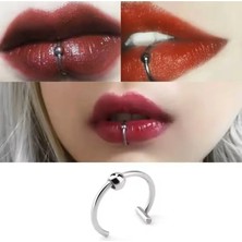 12MM Çelik Halka Dudak Piercing Sıkıştırma