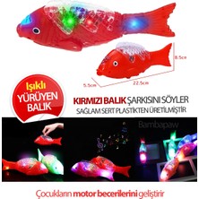 Empressco Renkli Işıklı Müzikli Balık Oyuncak, Eğlenceli Yürüyüş ve Ses Efekti