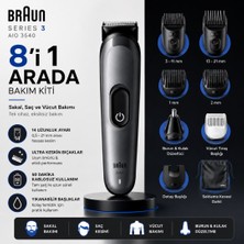 Braun Hepsi Bir Arada Series 3, 8’i 1 Arada Tıraş Kiti, Keskin Bıçak, 14 Uzunluk, AIO3540