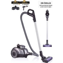 Arnica 2'si 1 Arada Şarjlı Süpürge 400W Bldc Motor Hepa Filtre Multi Siklon 120 Dakika Kablosuz Temizlik