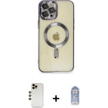 Marsilyan™- iPhone 12 Pro Max Kılıf Nova Işık Özel Seri - Siyah Joko Magic 5d Cam + Shine Kamera Lens - Gd
