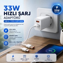 Teknokutum 33W Hızlı Şarj Aleti ve Type C Kablosuyla Birlikte