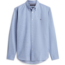 Tommy Hilfiger Brushed Lınen Twıll Rf Shırt