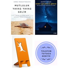 Kronik Kitap Mutluluk Yavaş Yavaş Gelir - Insan Olmaya Dair ... - Emre Pekçetinkaya + Kuzey Işıklarının Şarkısı + Telefon Tutucu