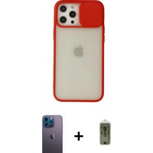 Marsilyan™- iPhone 12 Pro Max Kılıf Vadi Çizgi - Siyah Joko Magic 5d Hayalet Cam + Neon Fosforlu Kamera Lens - Mı