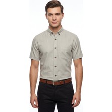 Kamer Erkek Klasik Tek Cepli %100 Cotton Kısa Kol Gömlek BGL-ST05624