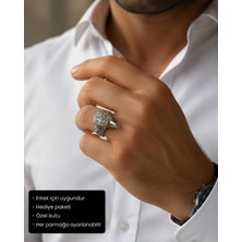 Herşey Nota Raven Talon Ring Kartal Pençesi Erkek Yüzüğü