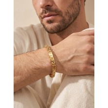 Parmas Design Kilit Mekanizmalı Kral Zincir 6mm Erkek Maskülen Hediye Bileklik 01884