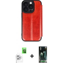 Marsilyan™- iPhone 16 Pro Kılıf Zirve Yansıma Serisi - Siyah 360 Mat Full Body Arka Koruyucu + Raze Metal Kamera Lens - Bz