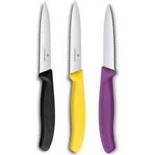 Victorinox Vct-3'lü 10 cm Tırtıklı Renkli Set