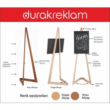 Durak Reklam Portatif Ahşap şövale