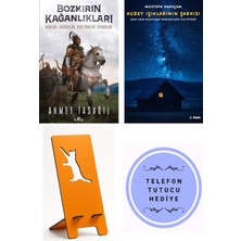 Kronik Kitap Bozkırın Kağanlıkları - Ahmet Taşağıl + Kuzey Işıklarının Şarkısı + Telefon Tutucu