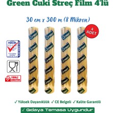 Streç Film "pe" 8mic. 30 Cm. x 200M.(4'LÜ Kutu)