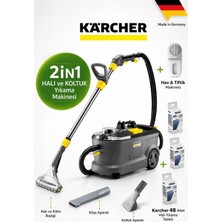 Karcher Puzzi Profesyonel Halı Yıkama Makinesi 10L Büyük Hazne ,yüksek Güç Kolay ve Profesyonel Temizlik