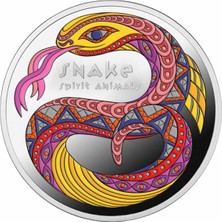 Mennica Polska AgaKulche Renkli Yılan Gümüş Sikke Coin
