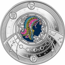 Mennica Polska AgaKulche Başak Burcu Gümüş Sikke Coin Kolye