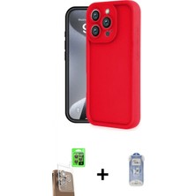 Marsilyan™- iPhone 16 Pro Kılıf Yankı Yansıma Özel Seri - Siyah Joko Magic 5d Cam + Raze Metal Kamera Lens - Cltm