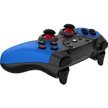 Murahze 2.4g Kablosuz Gamepad Pc Uyumlu Pilli Joystick Wireless Oyun Kolu Kişiselleştirilmiş Düğme, Hassas Trigger Kaymaz Tasarım G2.4g (Koyu Mavi)