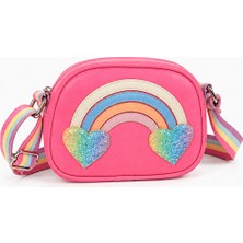 İcone Bag Gökkuşağı Nakışlı Kız Çocuk Çantası
