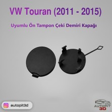 AutoPit 3D Vw Touran (2011-2015) Uyumlu Ön Tampon Çeki Demiri Kapağı