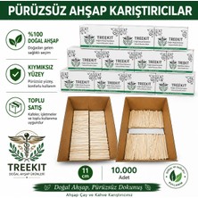 Treekit 11 cm Ahşap Çay Karıştırıcı 10.000 Adet – Tek Kullanımlık Doğal Tahta Karıştırıcı – Kafe, Restoran, Çay Ocağı ve Ofisler Için Ekonomik Toplu Paket