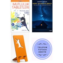 Mutluluk Tabletleri - Mutluluk Veren 1000 Söz - Azime Telli + Kuzey Işıklarının Şarkısı + Telefon Tutucu