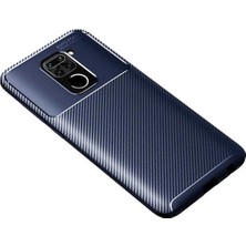 Halkhouse Xiaomi Redmi Note 9 Kılıf Negro Silikon Karbon Iz Yapmaz Kapak