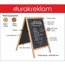 Durak Reklam Ahşap A Pano Dış Mekan