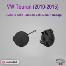 AutoPit 3D Vw Touran (2010-2015) Uyumlu Arka Tampon Çeki Demiri Kapağı