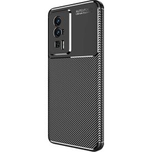 Halkhouse Xiaomi Poco F5 Pro Kılıf Negro Silikon Karbon Iz Yapmaz Kapak