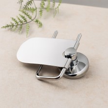 Akıllı Bayi Kapaklı Metal Wc Kağıtlık (Vidalı Montaj) Aby