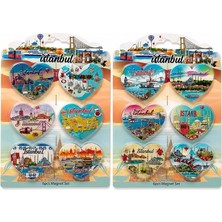 Epilons Istanbul Temalı Silikon Buzdolapı Süsü Magnet 6'lı Set ALK5805