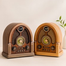 Akıllı Bayi Bluetooth Taşınabilir Hoparlör - Fm Radyo, Usb/tf Mp3, Şarjlı, Ibreli Nostalji Aby