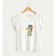 Kidilia Deniz Atı Baskılı Tasarım T-Shirt