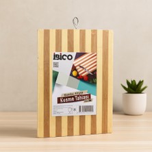 TKÇ Bambu Kesme Tahtası 18X28X1.3 cm (Metal Kulplu)