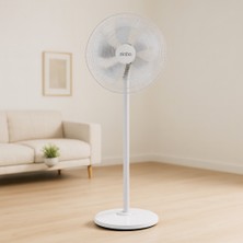 Akıllı Bayi Ayaklı Vantilatör 5 Kanat 18'' (Yaklaşık 45 Cm) Sessiz 3 Kademe 140 cm Aby