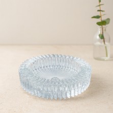 Akıllı Bayi Güneş Desenli Yuvarlak Cam Küllük 14.5 cm Aby