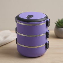 Akıllı Bayi 3'lü 1.8l Lila Sefer Tası Saklama Kabı Aby