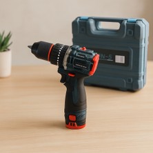 Akıllı Bayi 24V Fırçasız Şarjlı Darbeli Matkap + Uç Seti - 5.0AH, 1550 Rpm, 2 Batarya Aby