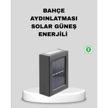 Epilons Solar Dış Mekan Aplik Su Geçirmez Dayanıklı Led Aydınlatmalı