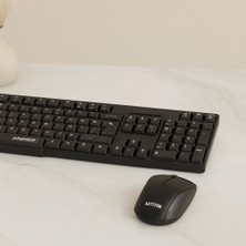 Akıllı Bayi Kablosuz Ince Klavye & Mouse Seti (Q) Aby