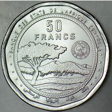 Banknoting Orta Afrika Devletleri 50 Fcfa Frank 2024 Çil.