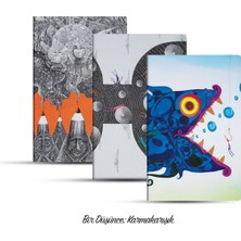 Uravas Store Üçlü Çizgisiz Defter Seti: Bir Düşünce: Karmakarışık