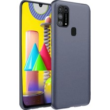 Sylar Samsung Galaxy M31 Kılıf Nano Içi Kadife Silikon - Gri