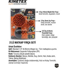 Kinetex Matkap Ucu Fırça Set- 1 Ad 4 Inç By Düz Fırç 1 Ad 3,5 Inç Yuvarlak Fırç 1 Ad 2 Inç Uç Fırça ( KTX-3375)