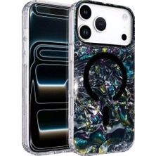 Sylar iPhone 17 Pro Mila Dalgalı Magsafe Kapak - Lacivert