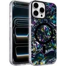 Sylar iPhone 16 Pro Max Mila Dalgalı Magsafe Kapak - Lacivert
