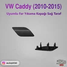 AutoPit 3D Vw Caddy (2010-2015) Uyumlu Sağ Far Yıkama Kapağı